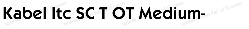 Kabel Itc SC T OT Medium字体转换